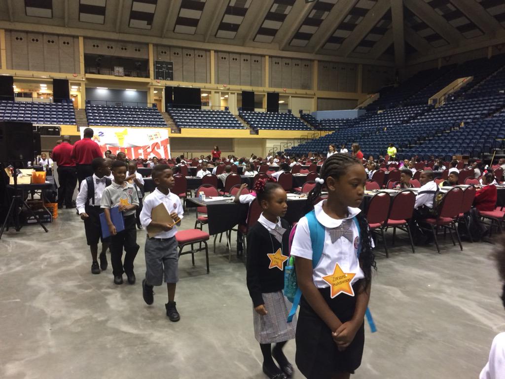 Macon Charter Academy's first day of school held at Centreplex